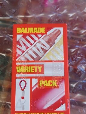 Milk, makeup.Variety Pack Electrolyte lip balm trio+  keychain
